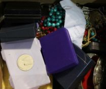 A quantity of various costume jewellery