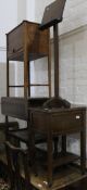 An oak tea trolley,