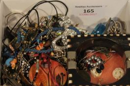 A box of costume jewellery