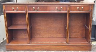 A reproduction mahogany side cabinet