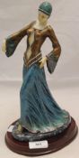 An Art Deco polychrome decorated figure