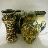 A quantity of decorative vases