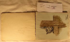 A WWI sketch book/note pad