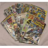 A quantity of Marvel superhero comics