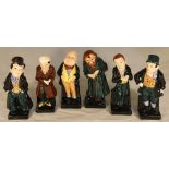 Six Royal Doulton Dickens figures