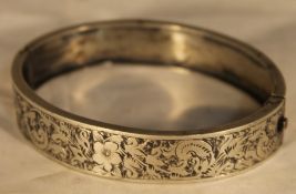 A silver bangle