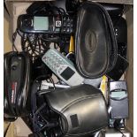 A quantity of miscellaneous items, including a pair of Nikon binoculars, telephones,