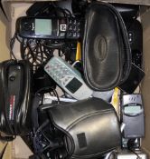 A quantity of miscellaneous items, including a pair of Nikon binoculars, telephones,