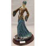 An Art Deco style polychrome decorated figure