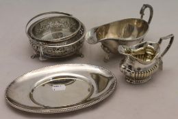 A small quantity of silver plate