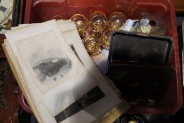 A box of miscellaneous items,