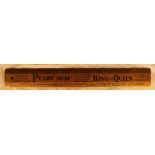 A Pears' Soap advertising ruler