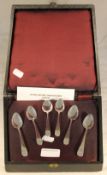 A straight set of six Georgian tea/coffee spoons by Peter & William Bateman of London,