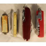 A quantity of pocket knives