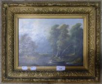 LEENDERT JONKER (1815-1885) Dutch, The Windy Punt, oil on board, signed and dated,