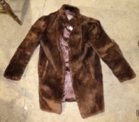 A vintage beaver fur coat, Yaegers Furs,