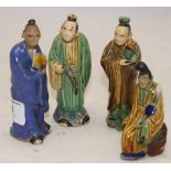 Four Chinese small porcelain figures