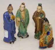 Four Chinese small porcelain figures