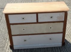 A Victorian chest of drawers