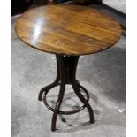 A Thonet bentwood side table
