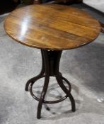 A Thonet bentwood side table