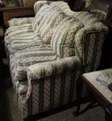 An early 20th century upholstered settee