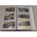 A large album of pre 1945 world postcards