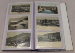 A large album of pre 1945 world postcards