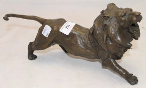 A bronze in the form of a lion