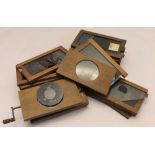 A collection of Victorian magic lantern slides,