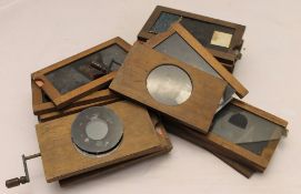 A collection of Victorian magic lantern slides,