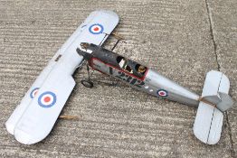 A radio controlled model bi-plane (lacking motor)