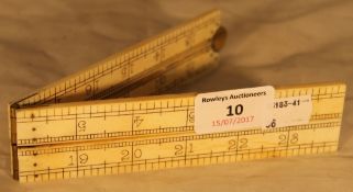 A bone folding ruler