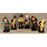 Six Royal Doulton Dickens figures