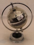 A German globe shaped aneroid barometer of the Sputnik period