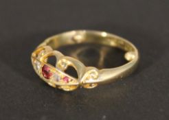 An 18 ct gold,