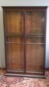 A Victorian glazed bookcase