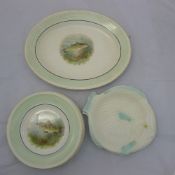 A quantity of Shorter & Son and other fish plates