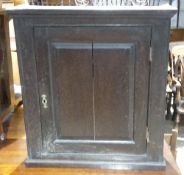 An 18th century oak cupboard