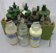 A quantity of Victorian apothecary bottles