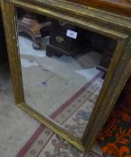 A Victorian gilt framed mirror