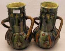 A pair of Art Pottery vases