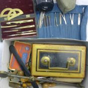 A quantity of miscellaneous items, including coins,