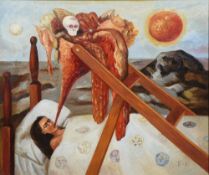 After FRIDA KAHLO (1907-1954) Mexican Without Hope Oil on canvas Bears initials 60.