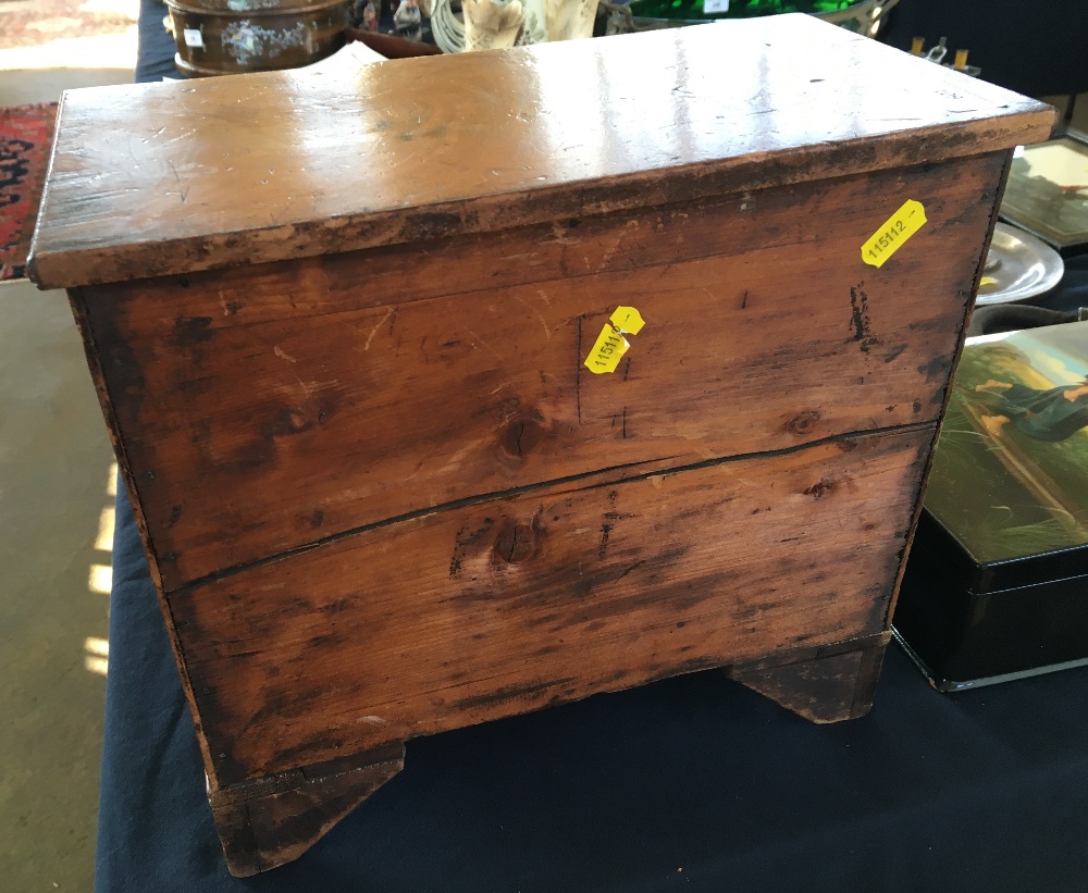 A 19th century mahogany miniature chest of drawers With two short over three long graduated drawers, - Image 4 of 7