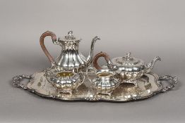 A four piece silver plated tea set by Rogers, Canada,