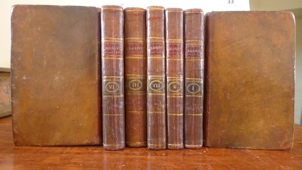 Richardson, Samuel. History of Sir Charles Grandison in a Series of Letters. 7 vols. - Image 2 of 3