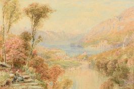 EBENEZER WAKE COOK (1843-1926) British The Lake of Brienz,