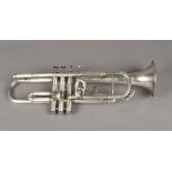 An early 20th century Hawkes & Son trumpet The horn inscribed The Empire H & S Hawkes & Son Makers,