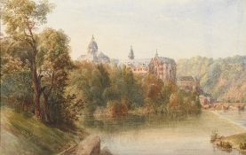 GEORGE BARNARD (1815-1890) British Weilburg Watercolour Inscribed with title and dated Oct 23 48 x
